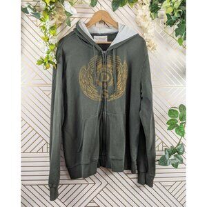 Denim Supply Ralph Lauren Zip Up Jacket Printed Size XL Cotton